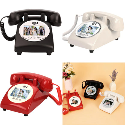 Wedding Audio Video Guestbook Phone Unique AV Guestbook Phone for Weddings Banquet Guest Video Sign-in Phone Party Wishes Vid
