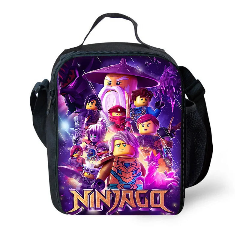 Child School Cool Game NinjagoS-Backpack with Lunch Bags ,Pencil Bags ,School Bags for Boys Girls Best Gift