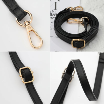 125CM Long PU Leather Bag Strap Accessories for handbags 1.2CM Wide Shoulder Bag Strap For crossbody Replacement Strap For Ba