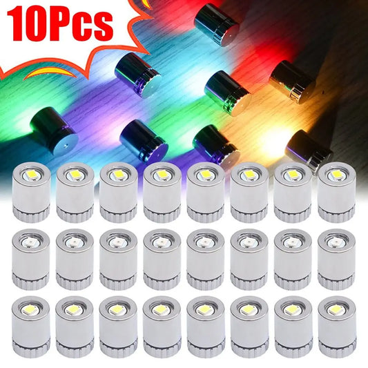 10Pcs Small Mini LED Light Battery Powered Colorful Light Bulb Electronic Toys Accessories Party New Year Holiday Decoration