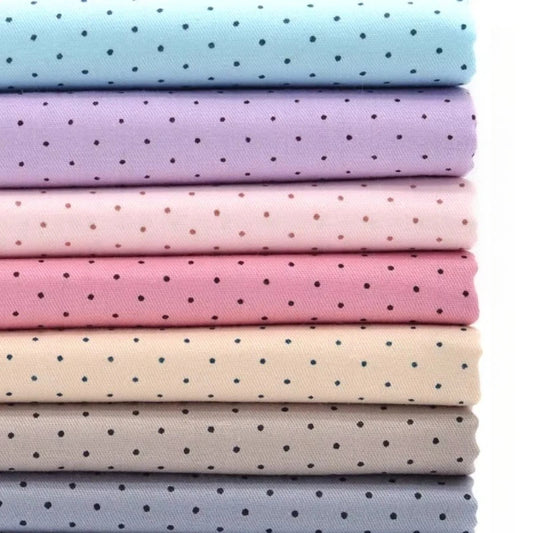 160x50cm 1mm Dot Cotton Twill Fabric Handmade Crafts DIY Material for Home Decor Sewing Cloth