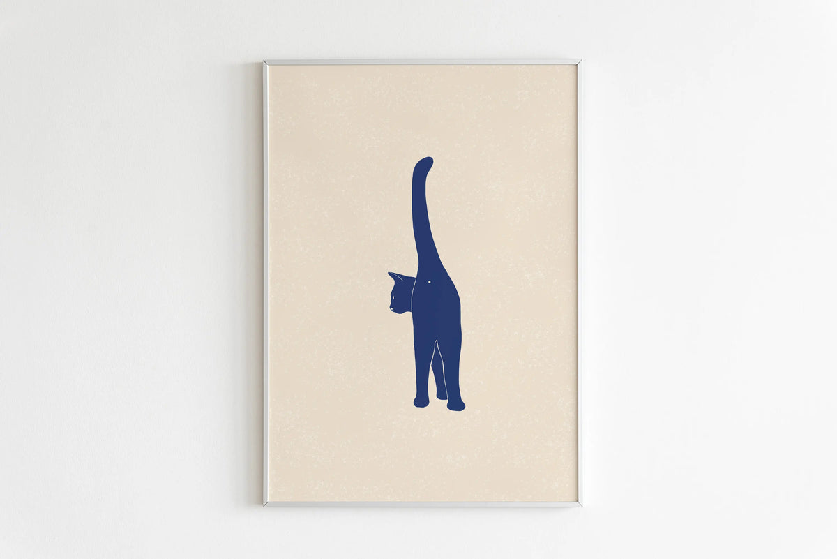 Minimalist Aesthetic Cute Animal Wall Art Illustration Poster Sleepy Kitties Canvas Painting Home Decor Cat Lover Gift - 15 /