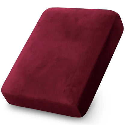 Velvet Sofa Cushion Covers for Living Room Plush Sofa Seat Cover Soft Stretch Sofas Couch Slipcover Furniture Protector - Cha