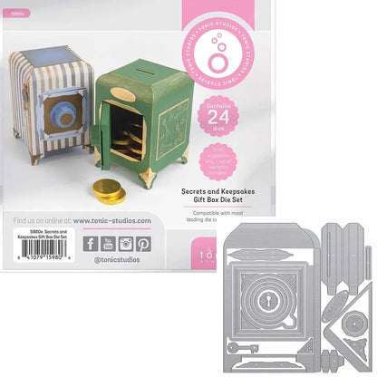 Halloween Gift Box Metal Cutting Dies Christmas North Pole Pals Die Cut Craft DIY Embossing Scrapbooking Supplies Template Mo