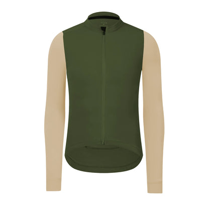 Rsantce 2024 Winter Thermal Fleece Cycling Jersey Top MTB Bike Outdoor Men's Bicycle Clothing Long Sleeve Shirt Uniform