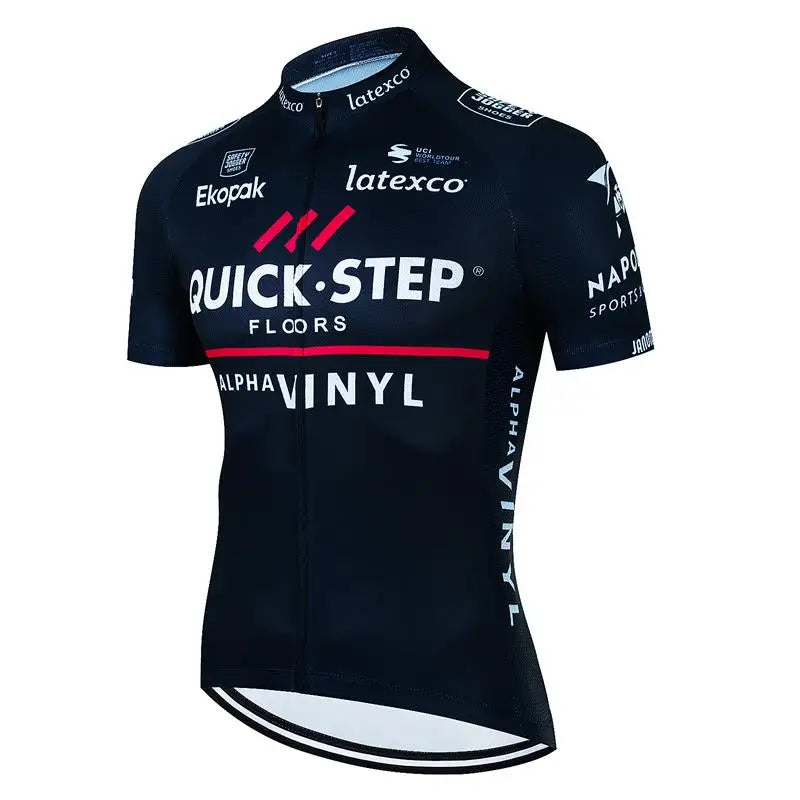 QUICK STEP Team Cycling Jersey Shirt Racing Sport Bicycle Shirt Ropa Ciclismo Pro Man MTB Bike Jersey Summer Cycling Wear 202