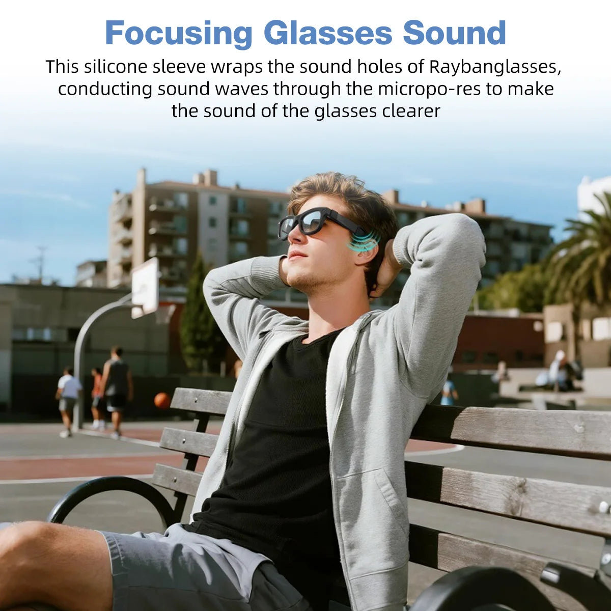 Eyeglass Ear Grip for Ray-Ban Meta Wayfarer/Skyler/Headliner Gen 2 Smart Glasses Accessories Anti-Slip Silicone Ear Grippers