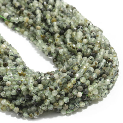 2 3 4mm Faceted Tiny Beads Natural Aquamarine Lapis Lazuli Tourmaline Amethyst Stone Beads for Jewelry Making Diy Accessories