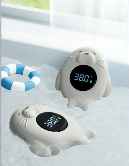 Baby bath thermometer Tub Temperature Monitor Hot Cold Water Resistant Temperature Warning Monitor Upgraded Sensor LED displa