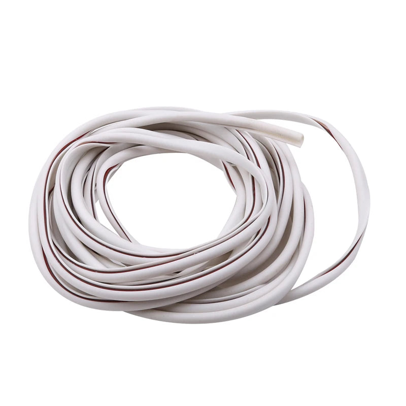 5m U Type Universal Car Door Protection Edge Guards Trim Styling Moulding Strip Rubber Scratch Protector For Car Auto - White