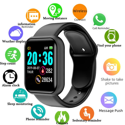 Multifunctional Smart Watch Men Women Bluetooth Connected Phone Music Player