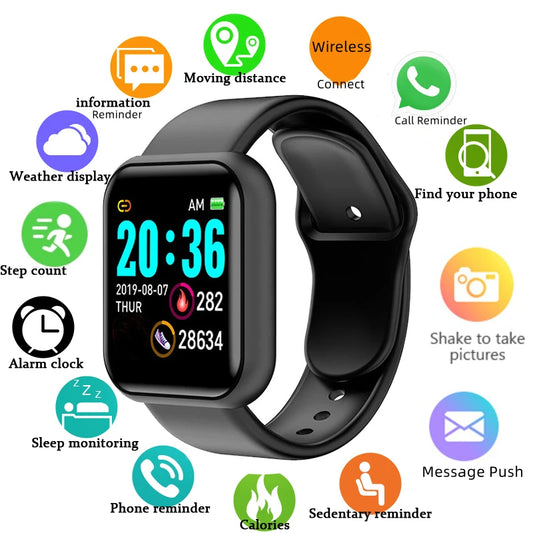 Multifunctional Smart Watch Men Women Bluetooth Connected Phone Music Player