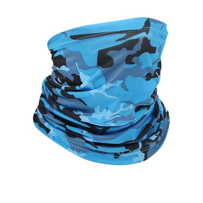 Outdoor Ice Silk Sun Protection Bib Spring and Summer Motorcycle Neck Cover Sports Magic Bandana Riding Mask Full Face - MCBa