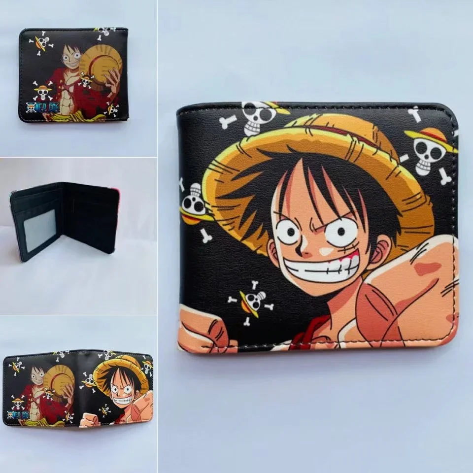 Anime One Piece Monkey D Luffy Roronoa Zoro Stylish and Simple Foldable Wallet Student Coin Purse Cute Things for Girls - 10
