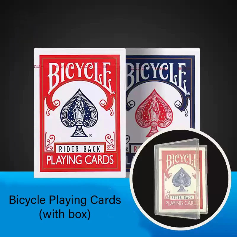 Bicycle Rider Back Playing Cards Magic Tricks Poker Magia Close Up Street Illusions Gimmicks Mentalism Props Kids Toys - red