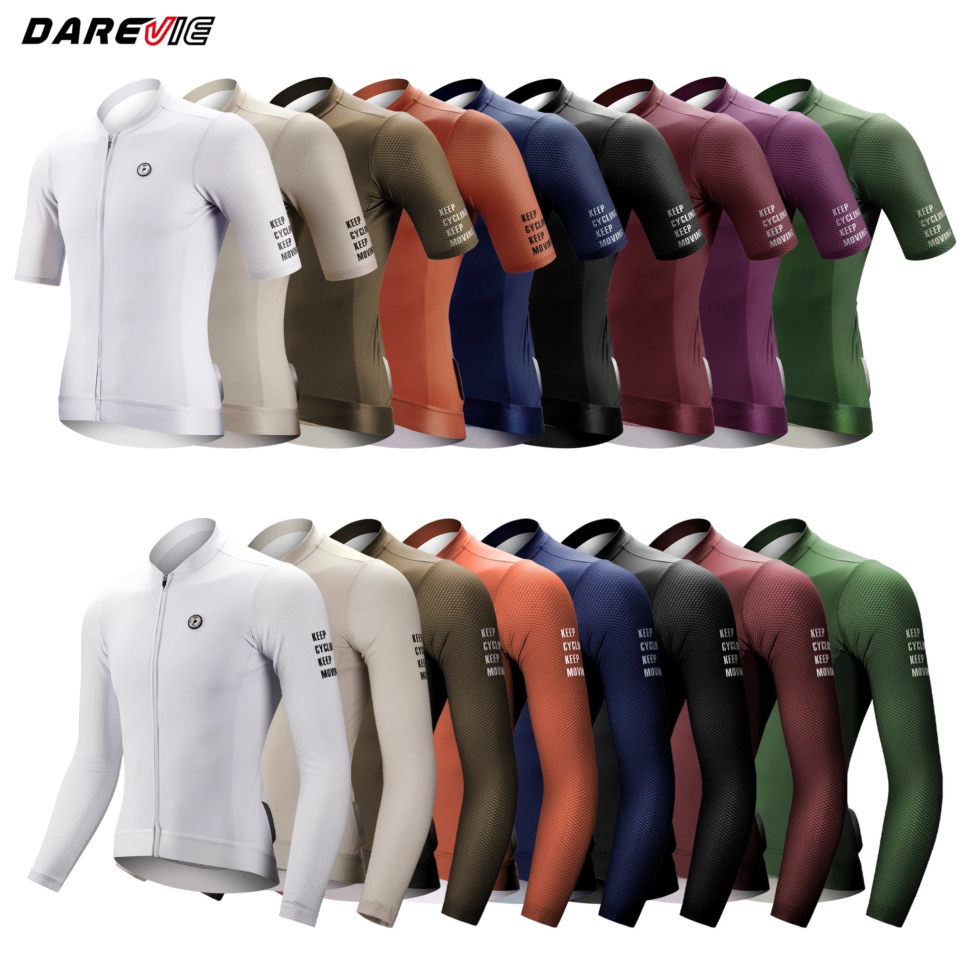 DAREVIE Cycling Jersey Small Size SPF 50+ Training Level Men Women Long Sleeves Cycling Jersey Breathable Man Cycling Maillot