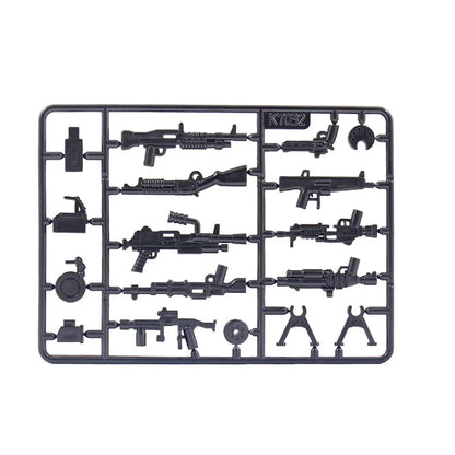 Military MG-34 Machine Gun Army WW2 Mini Action Figure Accessories Pack MOC Parts Building Block Bricks Toy