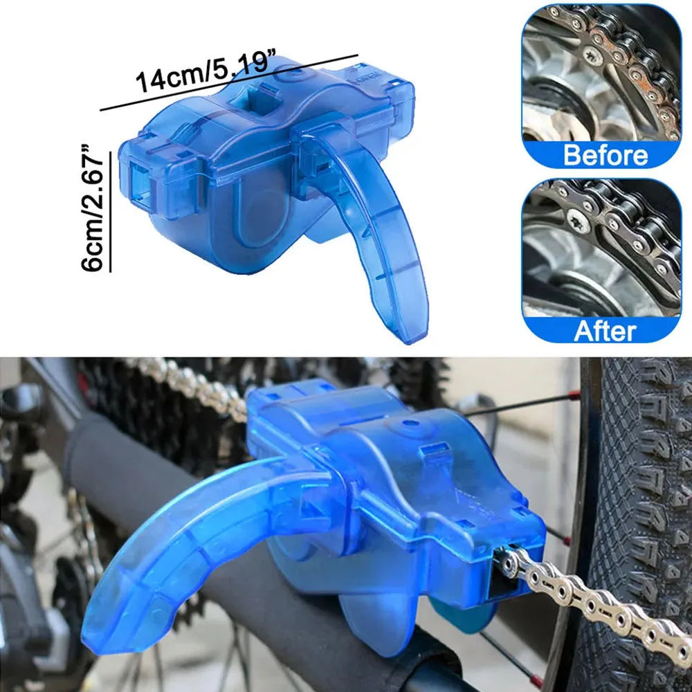 Chain Cleaner Cleaning Bicycle 3D Chain Brush Wash Tool Set MTB Bike Protection Oil Bike Chain for Mountain Cycling Accessori