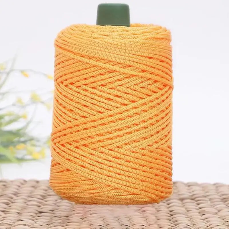Summer Crochet Yarn Ice Rope 3mm Thread For Hand Knitting Bag Sun Hats Shoes Woven DIY Hook Cushion Silk Medium Thick About 2