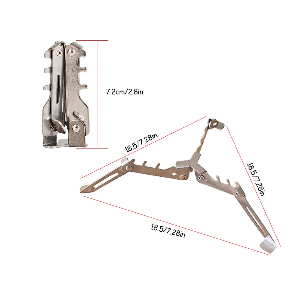 Outdoor Gas Cylinder Holder Camping Foldable Burner Holder Stove Tool Bottle Holder Gas Cylinder Tripod Outdoor Picnic Tool
