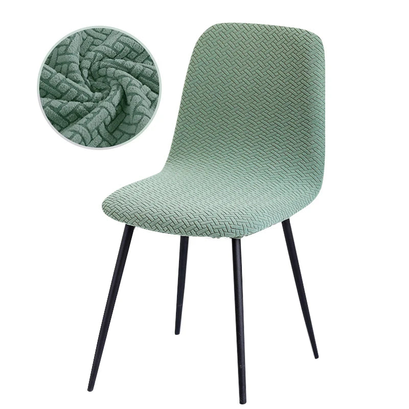 Higher Quality Velvet Chair Cover 1/2/4/6 pcs Stretchable Chair Cover For Dining Room 2 Type of Fabrics Chair Slipcover For H