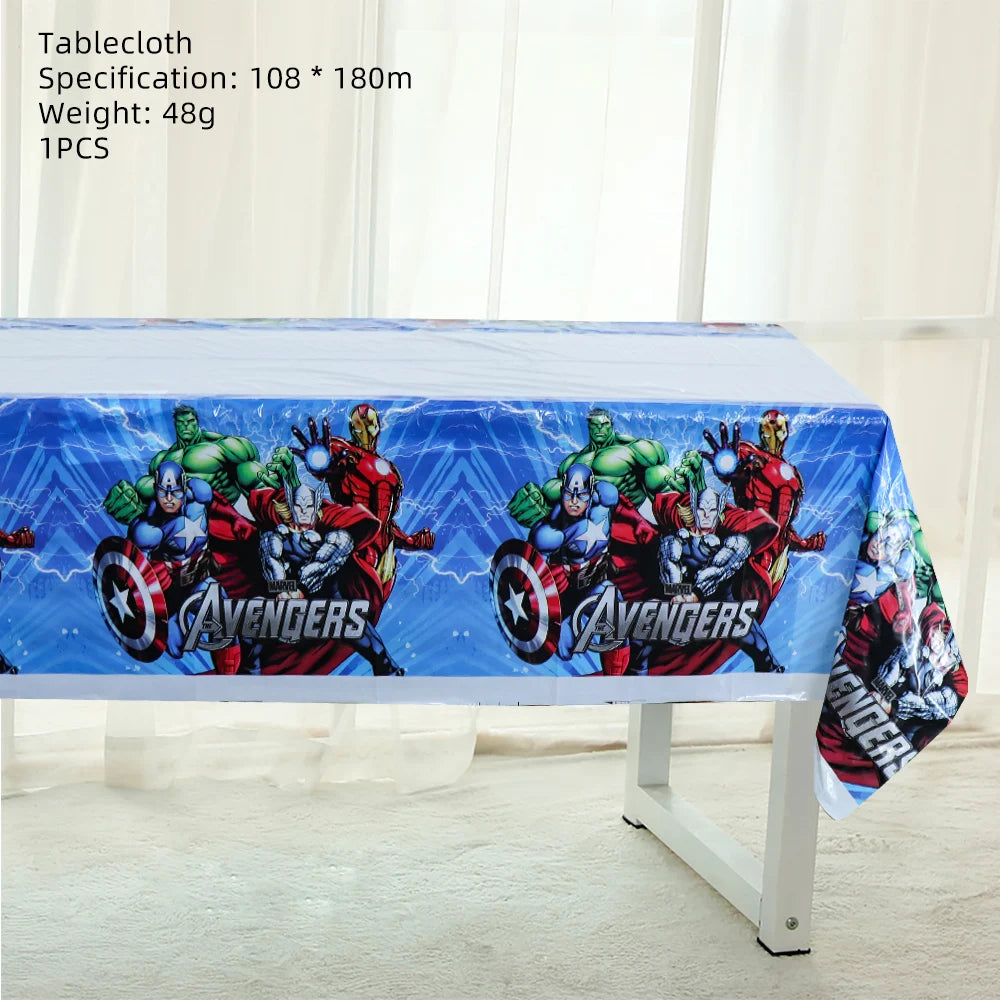 birthday party supplies, Spiderman tablecloth decorations, superhero party supplies, kids birthday party table cover, Spider-