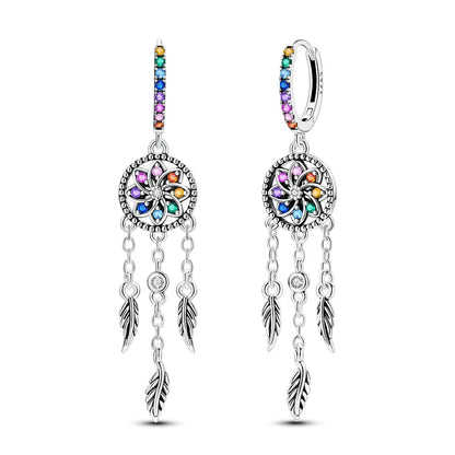 925 Sterling Silver Hoops Earrings Hypoallergenic Hoops Earrings With Zirconia Fashion Jewelry for Women Girls - KTE705