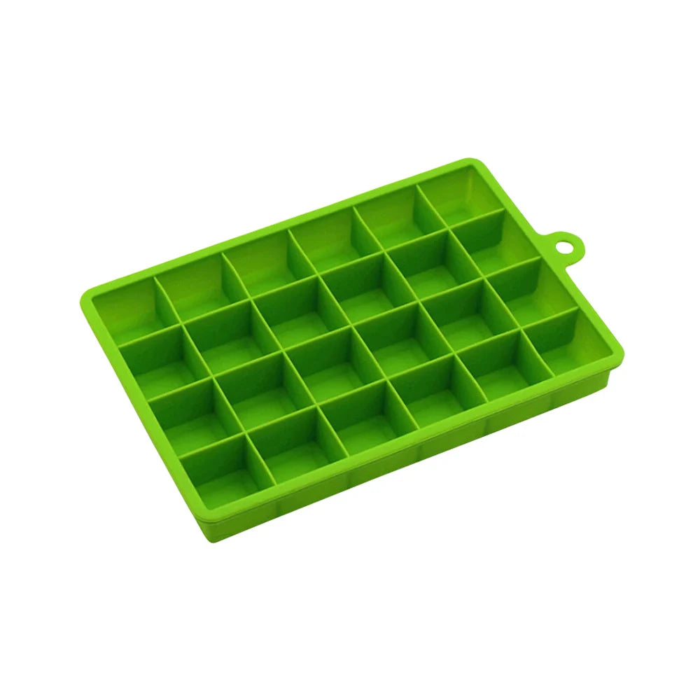 Silicone world Silicone Ice Cube Mold 15/24 Grids Square With Lids Trays Icecream Cold Drinks Whiskey Cocktails Tools Ice Mol