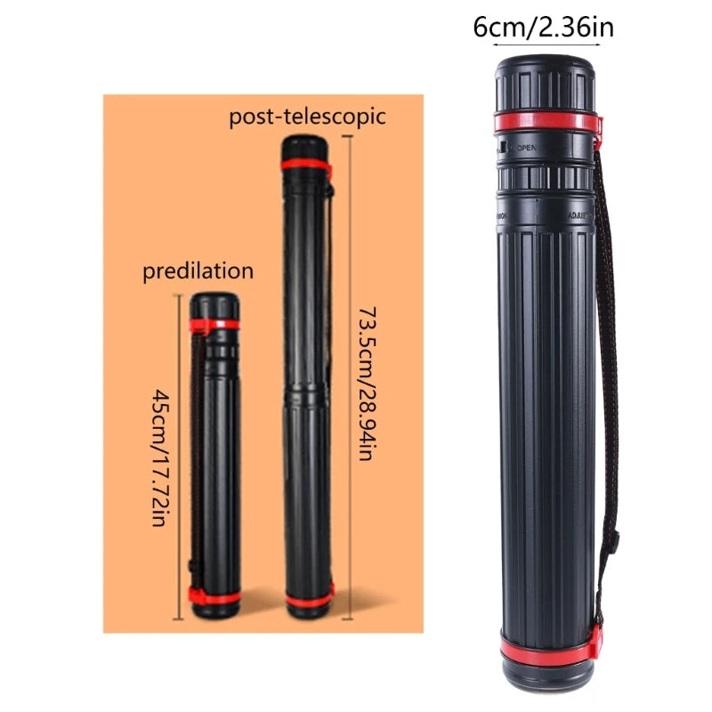 7/10.5CM Telescoping Poster and Document Storage Tube, Extendable Poster Carrying Case Poster Document Storage Holder Case - 