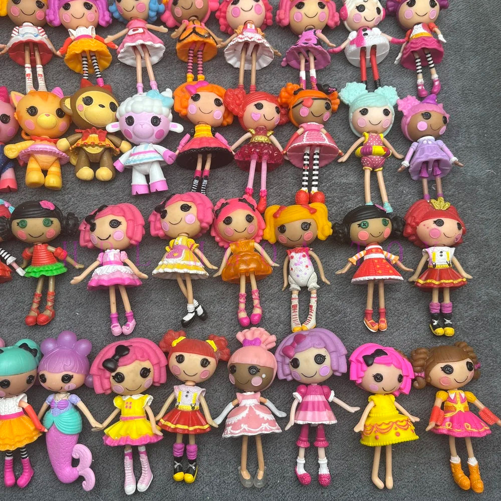 Original Lalaloopsy 8-10cm Little Sister and Pet Dolls PVC Holiday Gift Collection Pvc Toys