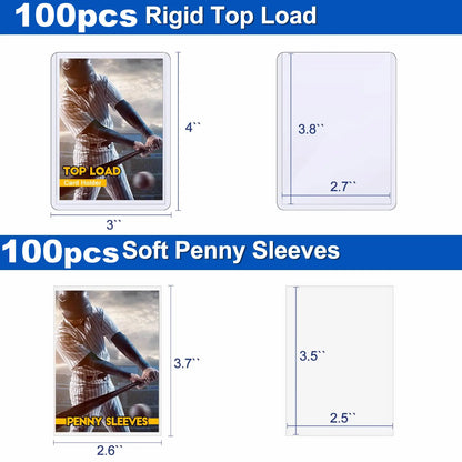 100-600pcs Card Sleeves Hard Soft Card Holder Covered With Protective Filmclear Trading Protectors For Pokmone Football Gamec