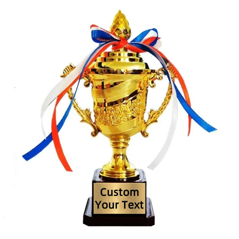 Customizable 1/3/5 Pack Mini Kids Gold Trophy Award Small Plastic 7 Inch Soccer Trophy Cup for Winners and Sports Adult Kids 