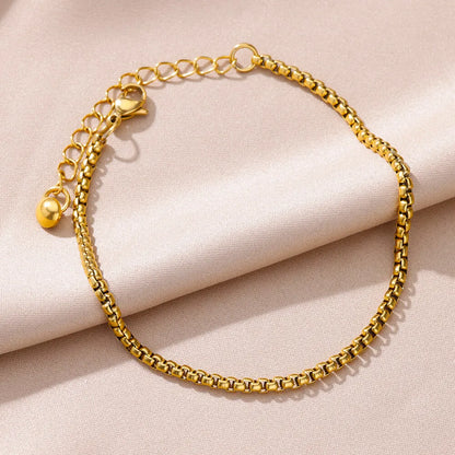 Anklets for Women Summer Beach Accessories Stainless Steel Imitation Pearl Chain Anklet Gold Color Leg Bracelets Bodychain Gi