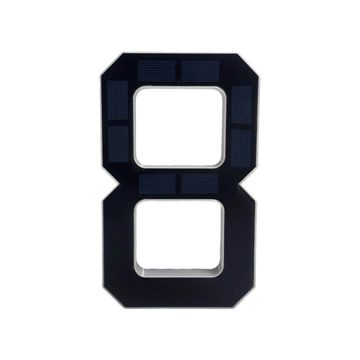 Personalized Solar Powered Address Number Waterproof Modern Address Number for Outside House Light Up Courtyard Hotel Bar - 8