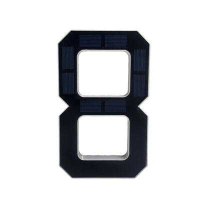 Personalized Solar Powered Address Number Waterproof Modern Address Number for Outside House Light Up Courtyard Hotel Bar - 8
