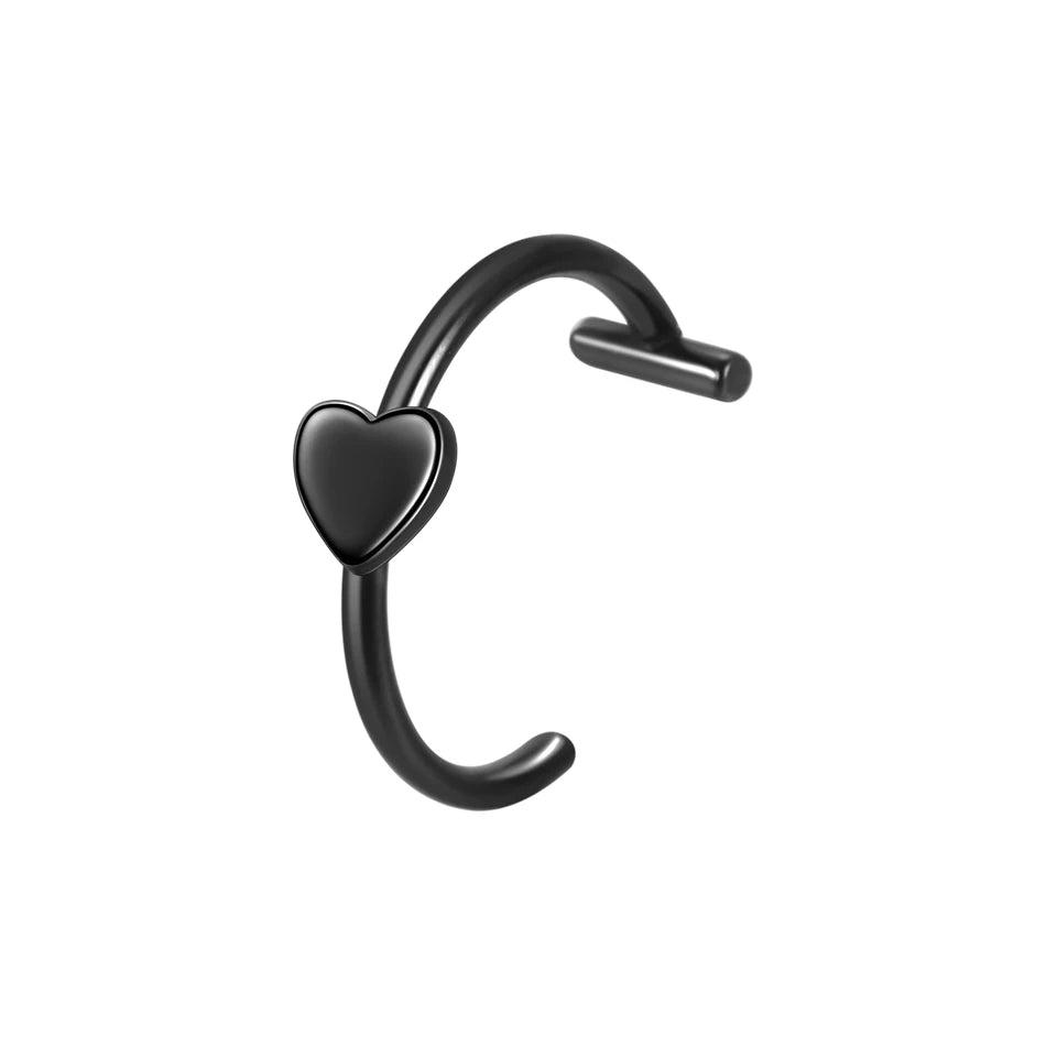 1PC Stainless Steel Fake Nose Ring Hoop Septum Rings Non-Pierced C Clip Lip Ring Earring Fake Nose Piercings Women Body Jewel
