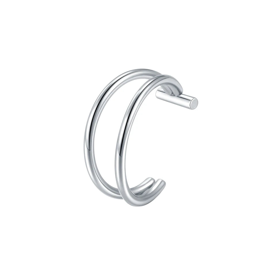 1PC Stainless Steel Fake Nose Ring Hoop Septum Rings Non-Pierced C Clip Lip Ring Earring Fake Nose Piercings Women Body Jewel