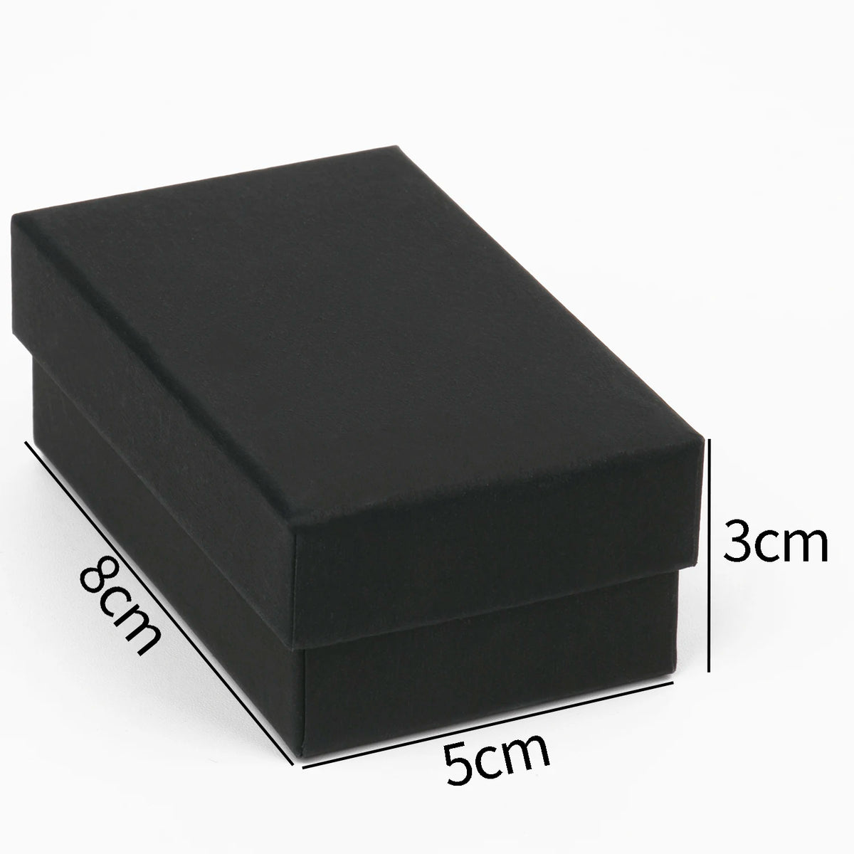 1PCS Black Square Jewelry Display Gifts Box Organizer Engagement for Ring Earring Brooch Necklace Bracelet Packaging Boxes - 