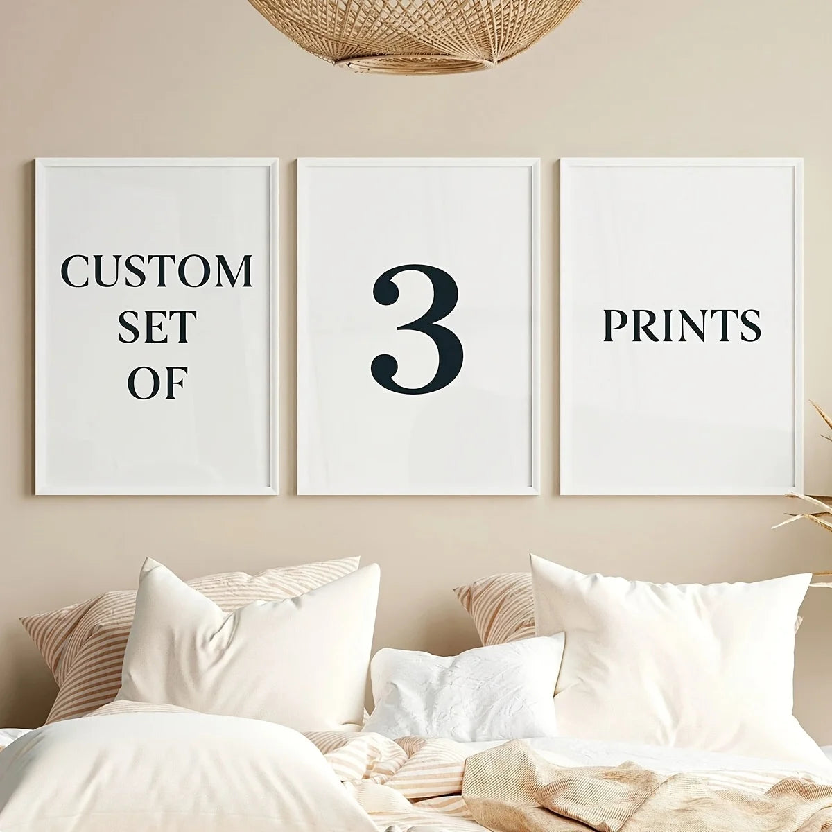 1/2/3pcs Custom Canvas Printing Personalized Photo Suitable for Family Life Pets Scenery Couple Weddings Home Decor Poster Gi