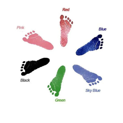 Newborn Baby DIY Hand And Footprint Kit Ink Pads Photo Frame Handprint Toddlers Souvenir Accessories Safe Clean Baby Shower G