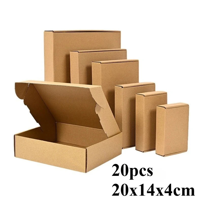 20/10PCS Corrugated Box Mailers,Brown Cardboard Shipping Box Corrugated Box Mailer Shipping Box Kraft Paper Packaging Box