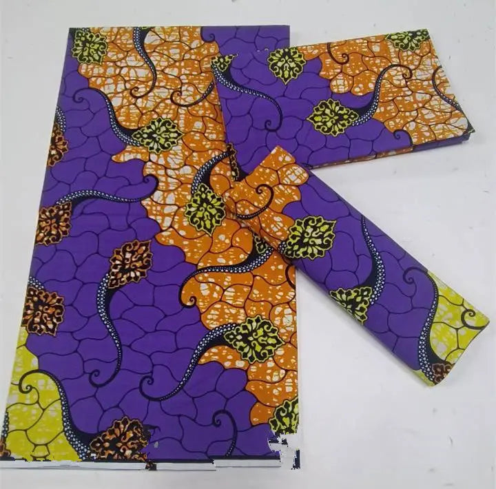 African Ankara prints batik patchwork fabric real wax African sewing material 100% cotton tissu for dress crafts - as picture