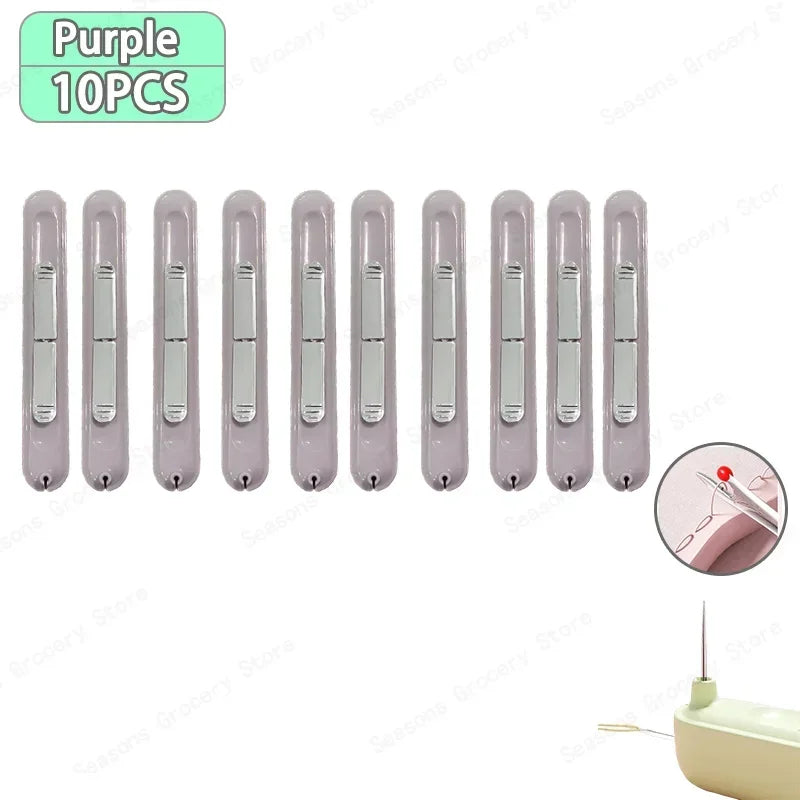 2 In 1 Needle Threader and Seam Ripper Tool Multifunctional Sewing Thread Remover Cross Stitch Crafting Accessories Easy Use 