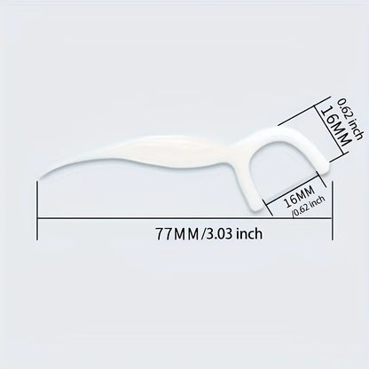 50pcs Dental Floss, Deep Cleaning Dental Floss For Proper Oral Care, Portable Disposable Dental Floss Picks For Travel Daily 