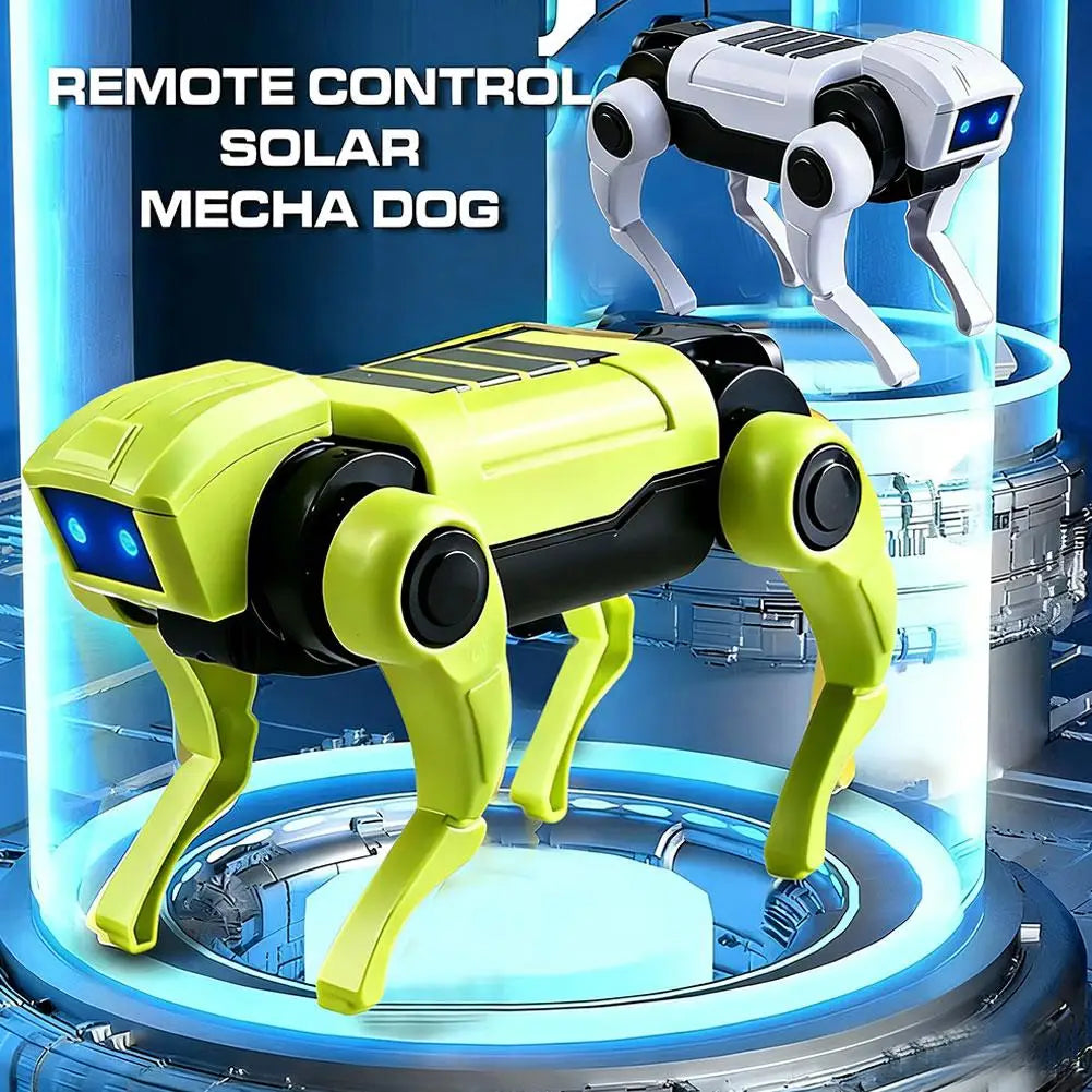 Cartoon DIY Assembly Dog Rc Robot Walking Mechanical Toy Science Teaching Assembling Model Electric Toys Kids Gifts