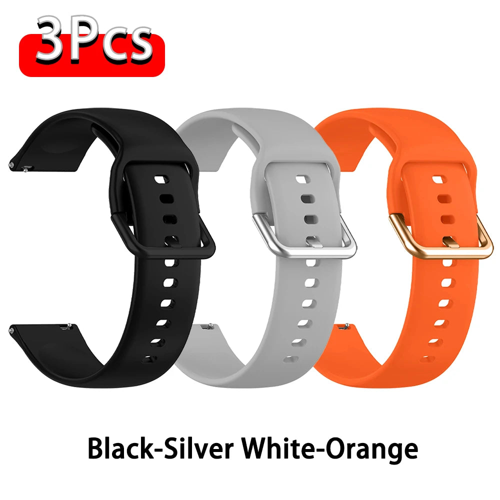 Strap For Amazfit GTS 2/4/3/GTS 2/4 Mini/GTR 4/2/2e 20mm/22mm Watch Silicone Sport Bracelet Amazfit bip 6 5 3/u pro Series ba