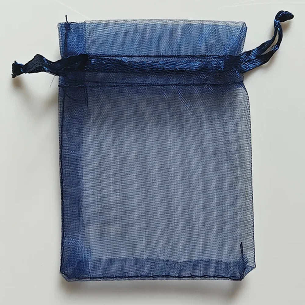 25/50/100pcs Organza Gift Bag Multicolor Drawstring Pouches For Candy Jewelry Bag Packing Wedding Gift Bags Organza Bag