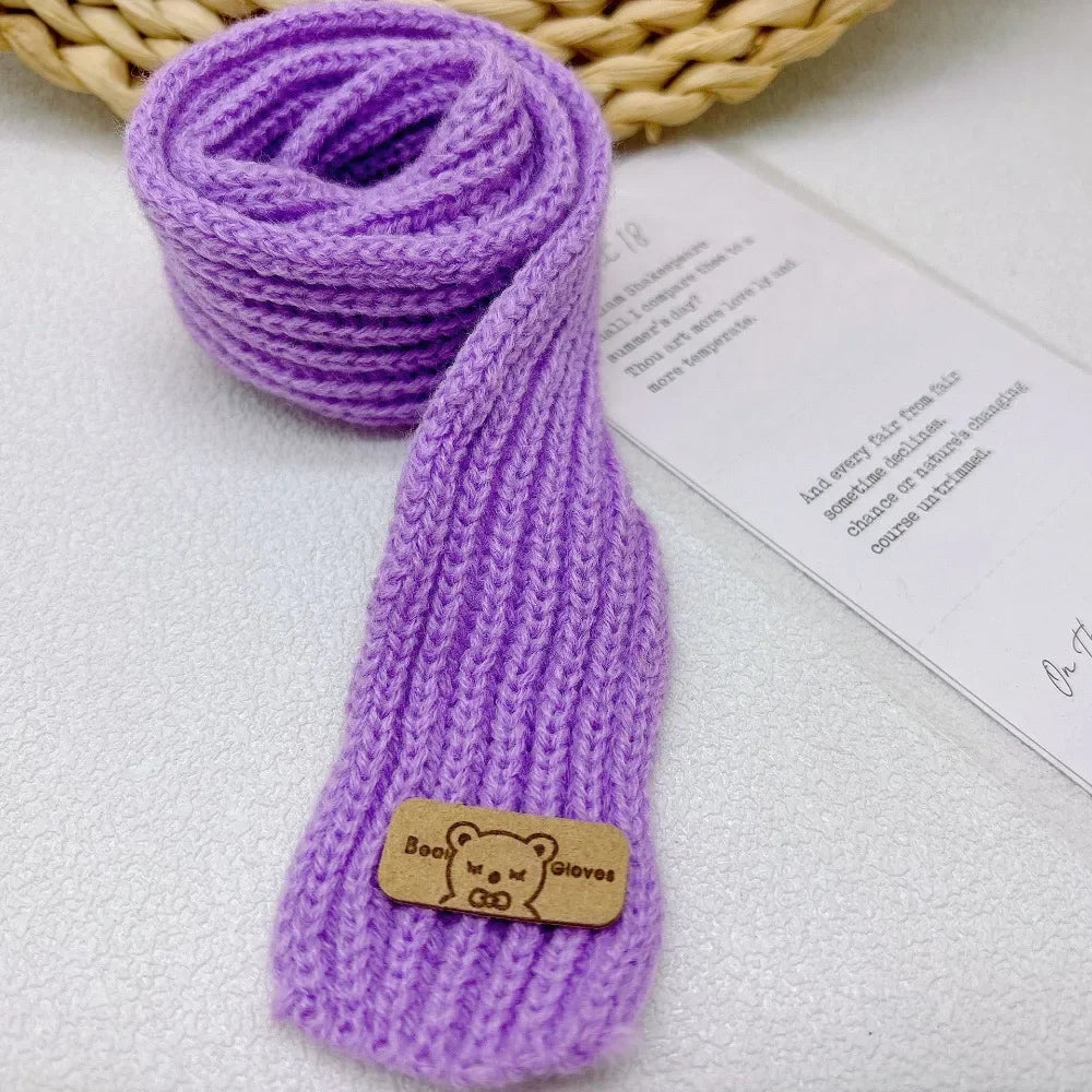 DIY Doll Clothes Casual Wear Scarf 20cm Cotton Doll Knitted Scarf Doll Multi-colors Little Bear Scarves Dolls Accessories - P
