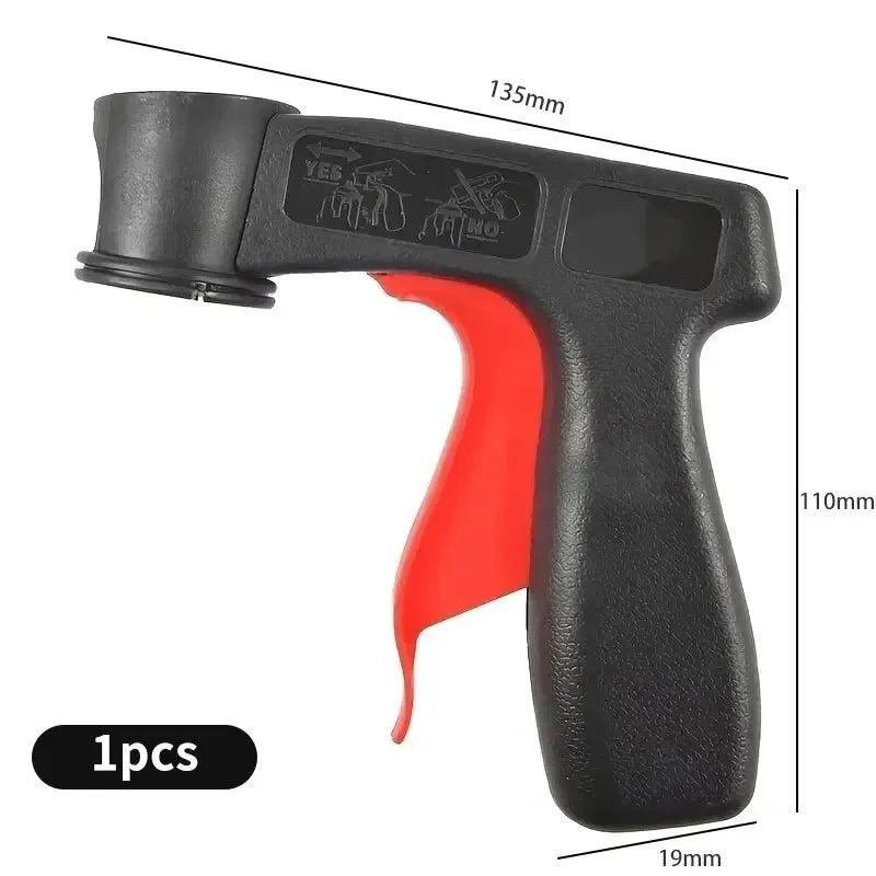 1 Pcs Plastic Portable Spray Paint Handle, Universal Reusable Car Color Changing Film Pasting Self Spraying Hand Spray Gun - 