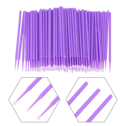 100pcs Paint Brushes Paint Touch-up Dentistry Pen Car Applicator Stick Once-only Use Automobile Pen Cleaning Stick Paint Brus